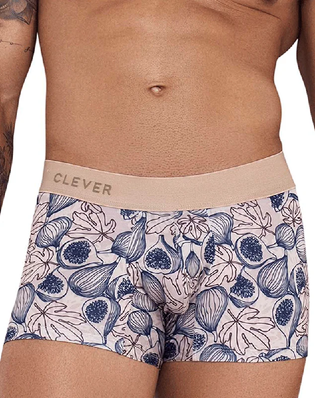 men's stretch trunks for ease-Clever 1210 Elysium Trunks Beige