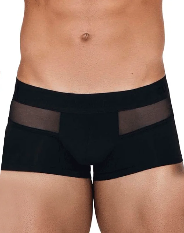 men's anti-chafing underwear for long wear-Clever 1511 Caspian Trunks Black