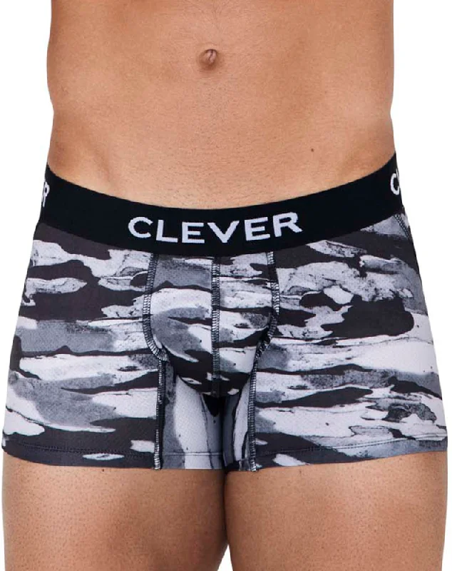 men's thermal briefs for warmth-Clever 1522 Navigate Trunks Gray