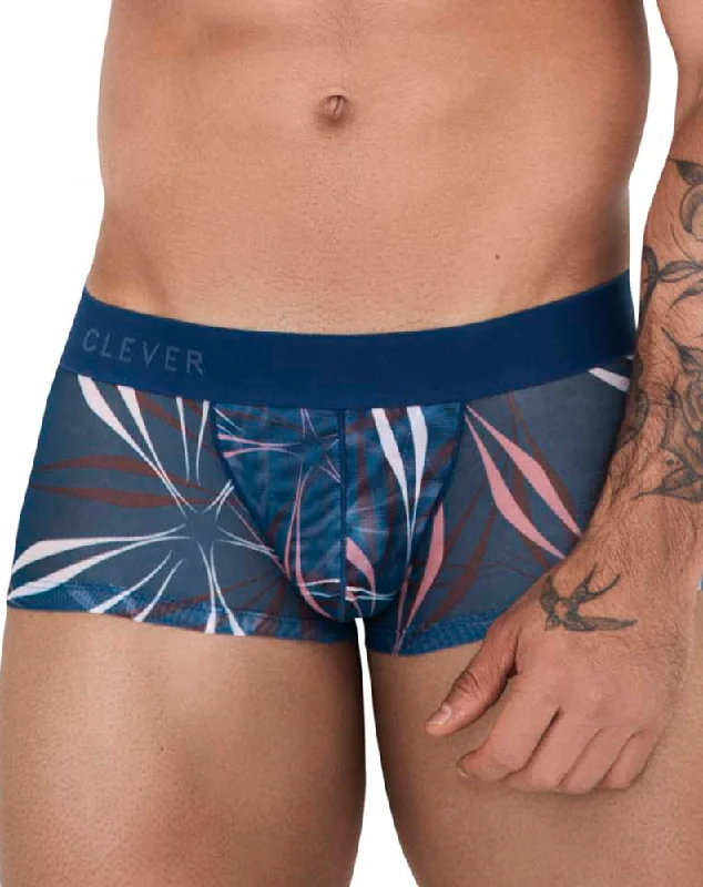 men's anti-chafing trunks-Clever 1524 Continental Trunks Petrol Blue