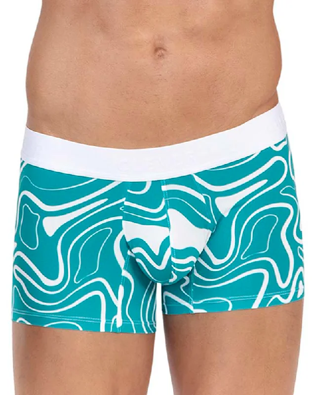 men's soft underwear for all-day wear-Clever 1637 Dynamic Trunks Green