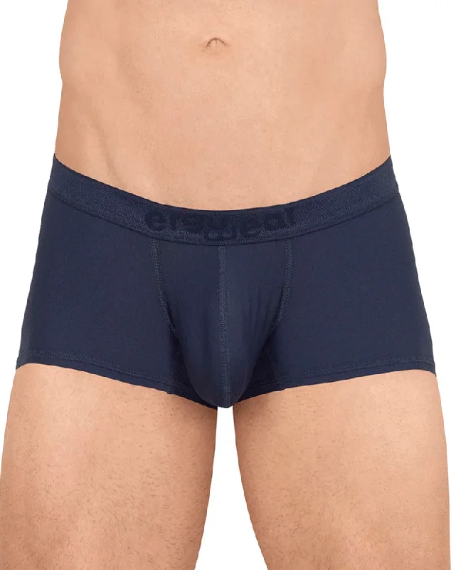 men's durable boxer shorts pack-Ergowear Ew1654 Slk Trunks Navy Blue