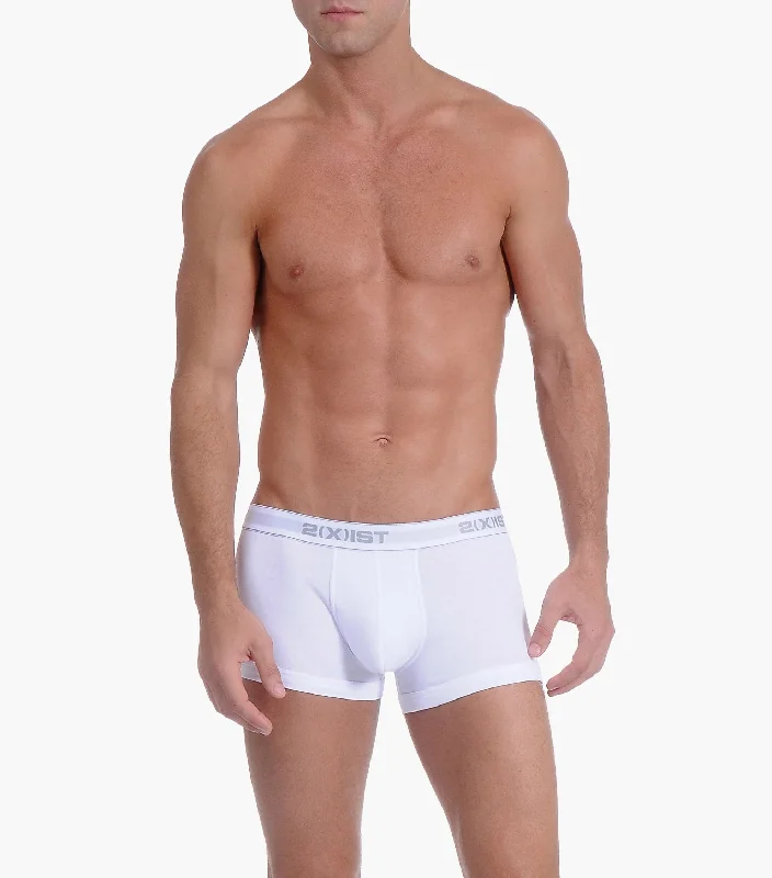 men's performance trunks for activity-Essential Cotton No-Show Trunk 3-Pack