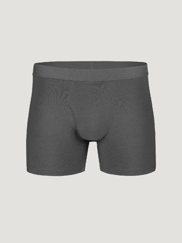 men's stretch underwear for flexibility-Graphite Boxer Briefs