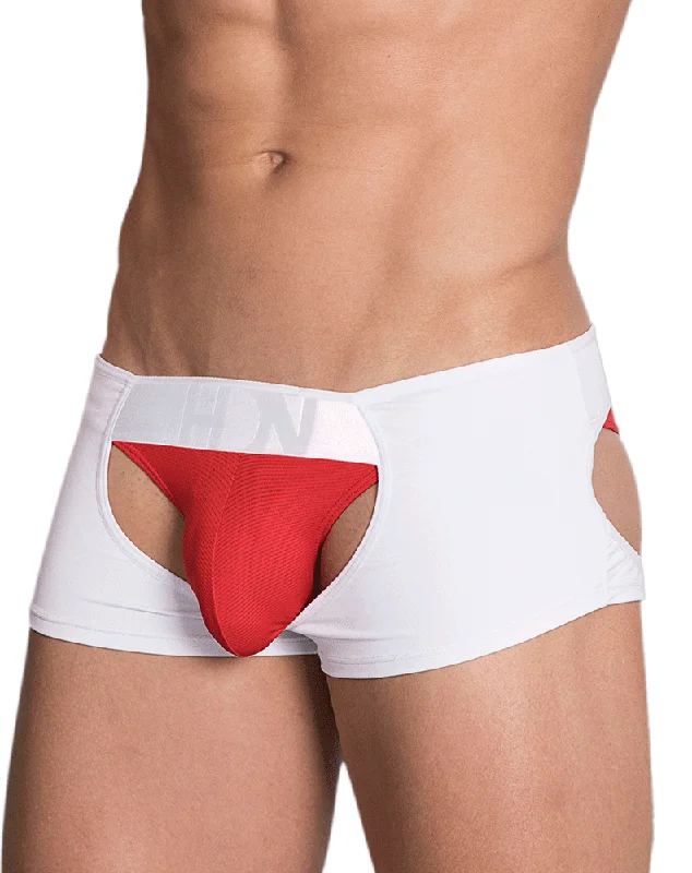 men's anti-slip boxer shorts for grip-Hidden 968 Bikini-trunks White