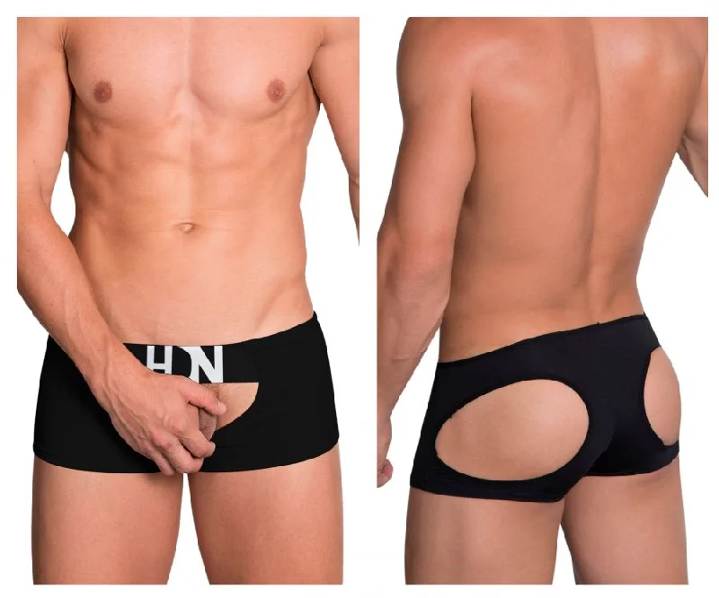 men's eco-friendly briefs pack-Hidden 970 Open Trunks Color Black