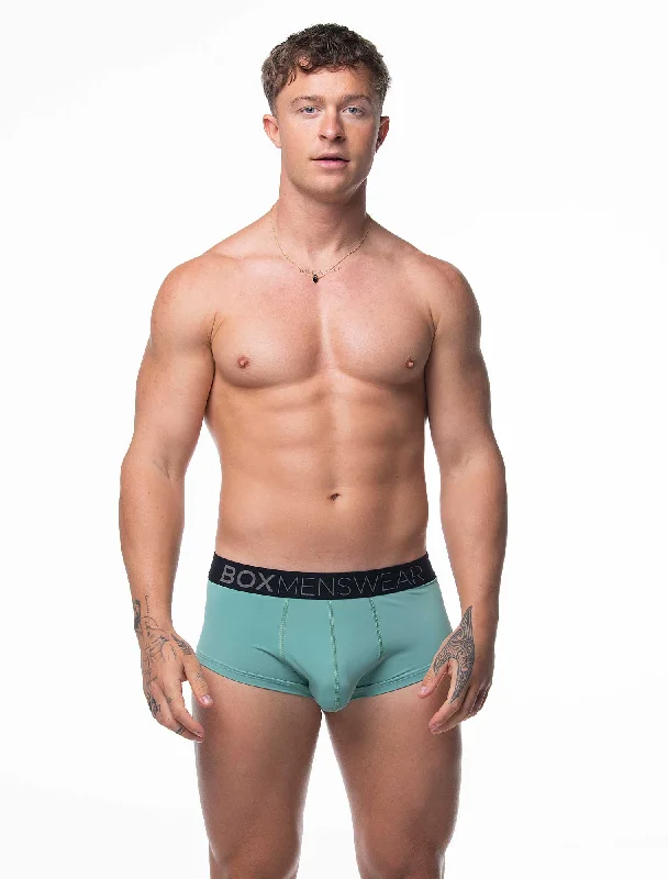 men's high-waisted boxer briefs pack-Hybrid Trunks - Baron Green