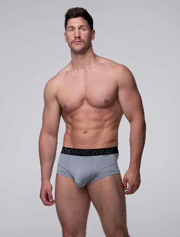 men's plus-size briefs pack-Hybrid Trunks - Emperor Grey