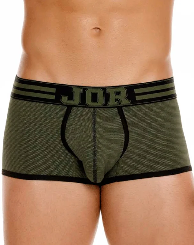 men's compression underwear for sports-Jor 1943 College Trunks Green