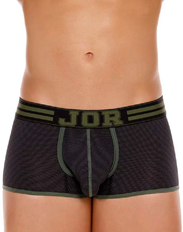 men's athletic trunks for movement-Jor 2056 College Trunks Black