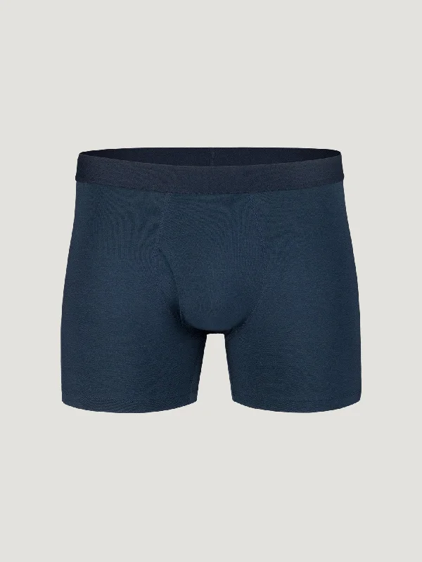 men's silk boxer shorts pack-Navy Boxer Briefs