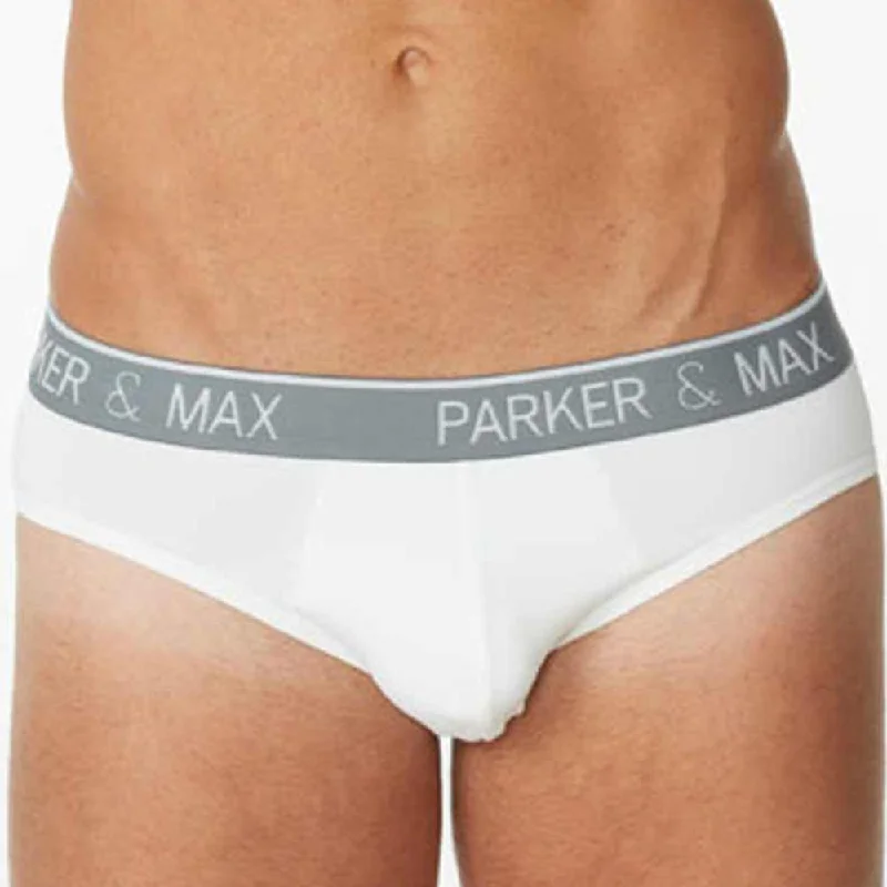 men's breathable underwear for winter-Parker & Max PMFP-B1  Micro Luxe Brief