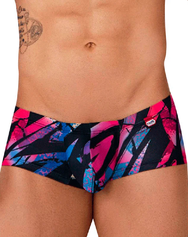 men's patterned boxer shorts pack-Pikante 0988 Jartum Trunks Black