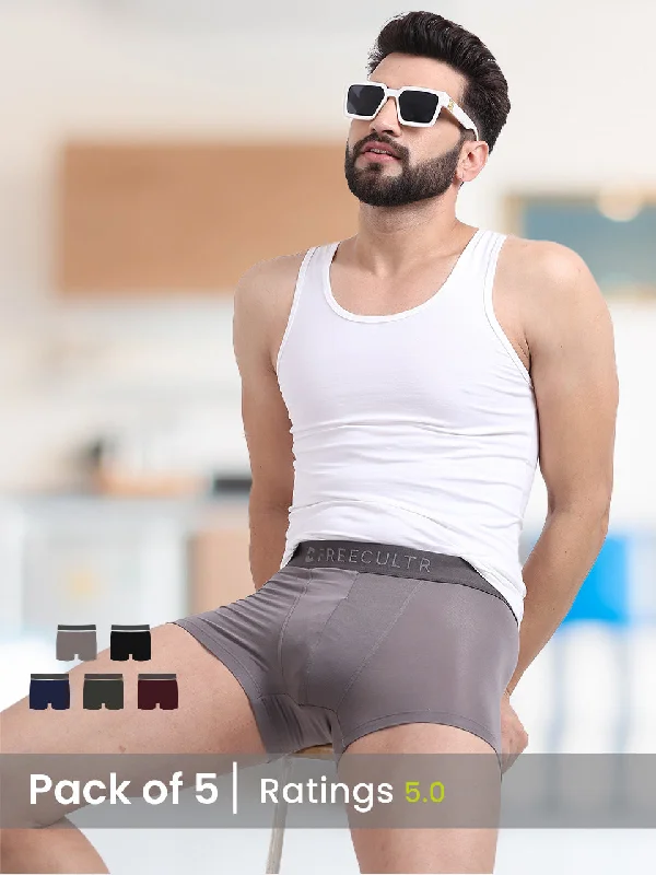 men's stretch briefs pack-Weekday Special - Men's Anti-Bacterial Micro Modal Trunk (Pack of 5)