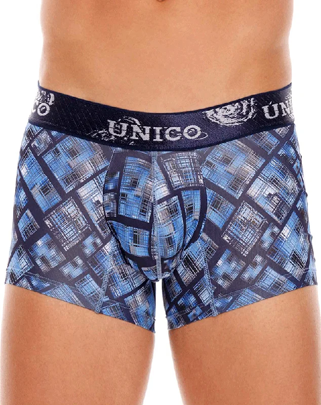 men's breathable briefs pack-Unico 22100100115 Tartan Trunks 90-printed