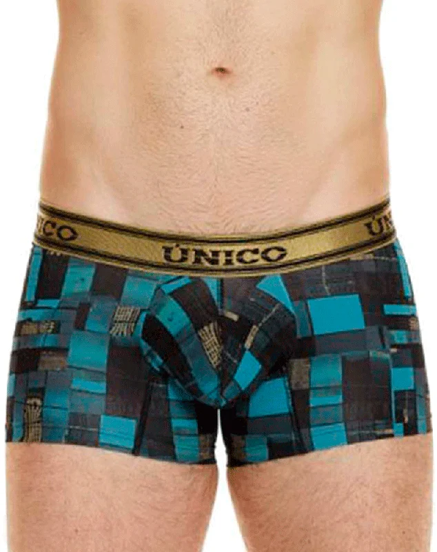 men's low-rise briefs for modern style-Unico 24010100104 Esquema Trunks 46-blue