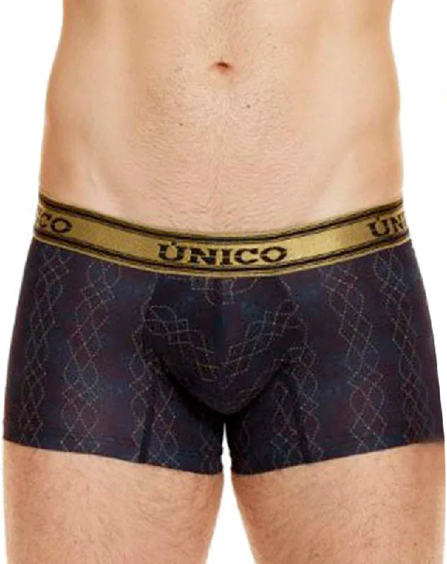 men's microfiber briefs for smooth feel-Unico 24020100106 Laca Trunks 46-black