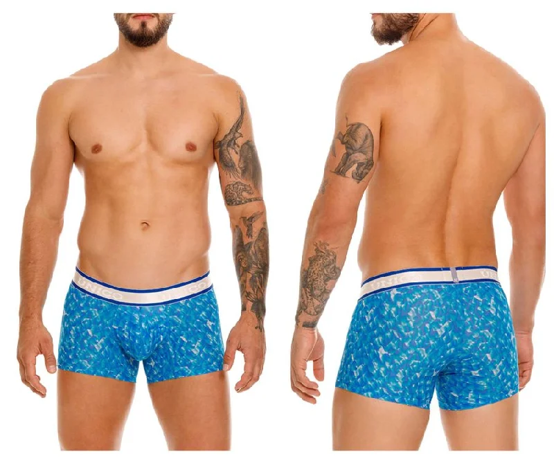 men's athletic underwear for running-Unico 24100100106 Palindromo Trunks Color 46-Blue