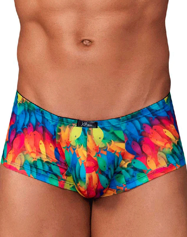 men's cooling trunks-Xtremen 91147 Printed Microfiber Trunks Fish