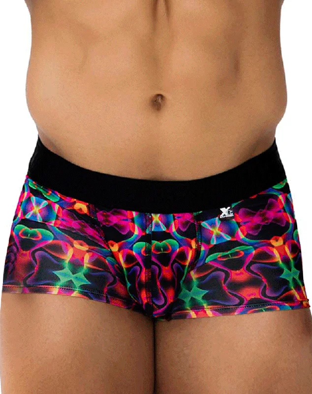 men's compression boxer shorts pack-Xtremen 91173 Printed Trunks Bows