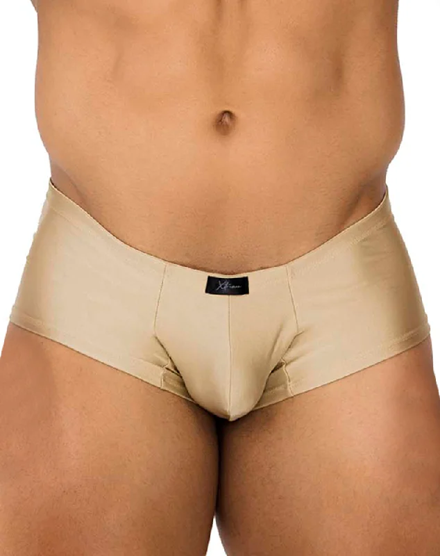 men's luxury underwear for special occasions-Xtremen 91180 Microfiber Trunks Gold